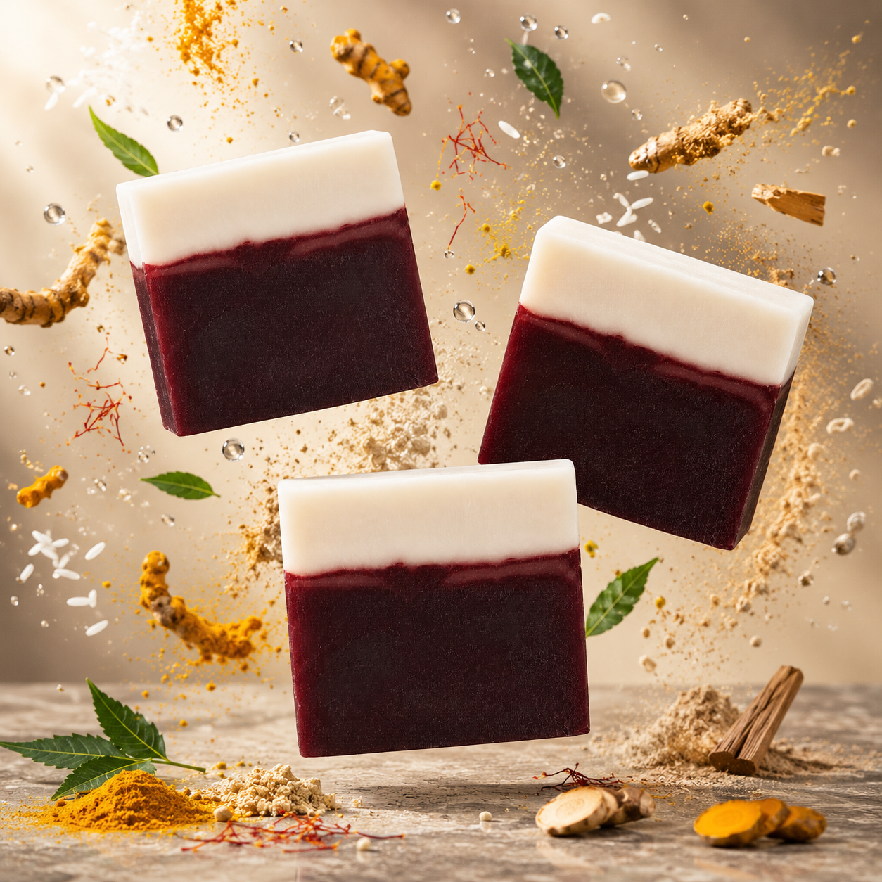 Harbicare Sandal Arom Herbal Handmade Soap – 3 Piece Combo