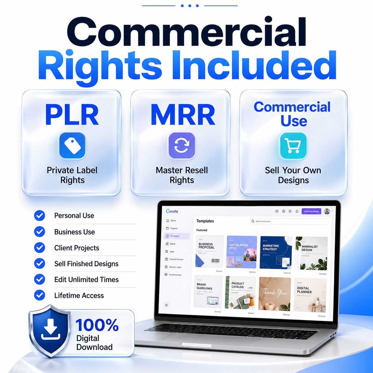 20,000+ Canva Templates Bundle with PLR MRR